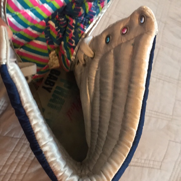 Baby Phat high top tennis shoes sneakers colorful 8.5 rainbow - Picture 7 of 11